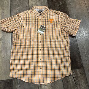 Tennessee Plaid Short Sleeve Button Down Drake Medium (New with Tags)